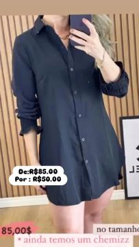 Vestido Social Preto - R$50,00