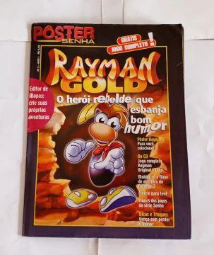 Revista Pôster Senha Ano 2 Nº 1 Rayman 2 ( Sem CD )