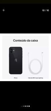 iPhone 12 Preto 128gb - Novo na Caixa!