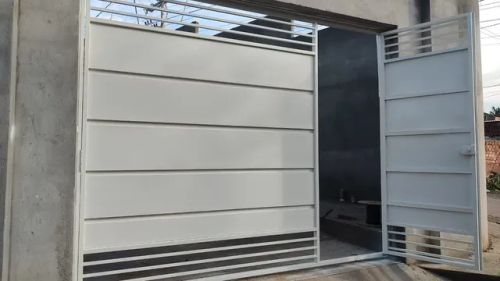 Portão basculante galvanizado 