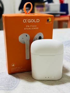 Fone de Ouvido Bluetooth A'Gold FN-17mini - Novo