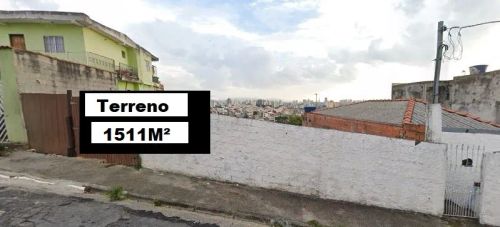 TERRENO 1511M² CIDADE SANTO ANDRÉ ÓTIMA LOCALIZAÇÃO-EM FRENTE AO SUPERMERCADO LOPES
