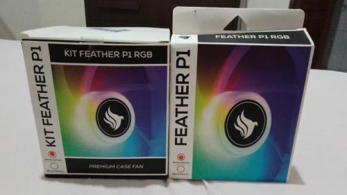 Kit Ventoinhas Pichau Feather P1, ARGB, 4x120mm, Branca - 82 CFM