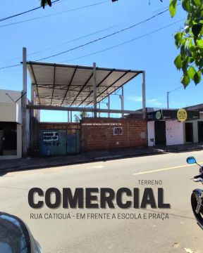 Rua Catiguá - Terreno comercial de frente a escola