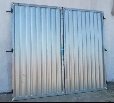 Portão novo GALVANIZADO de duas bandas de 210x240