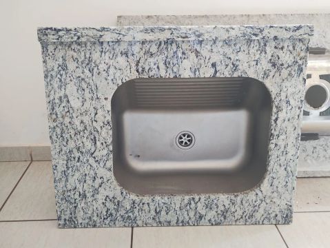 Tanque Inox com Granito
