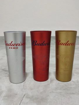 Coleção 3 copos Budweiser Copa do mundo 2022