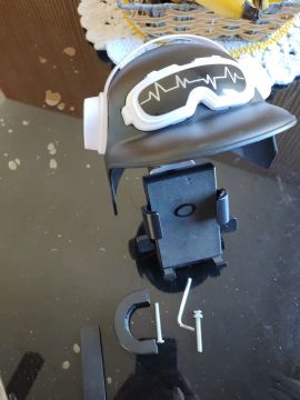 Suporte para celular para capacete de moto