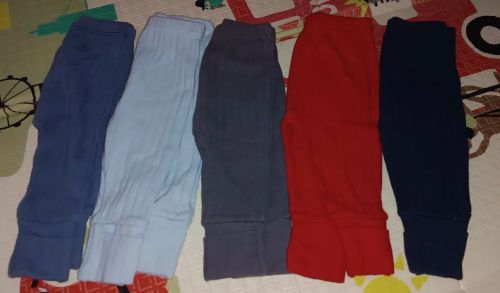 5 Calças mijão canelado- Diversas Cores