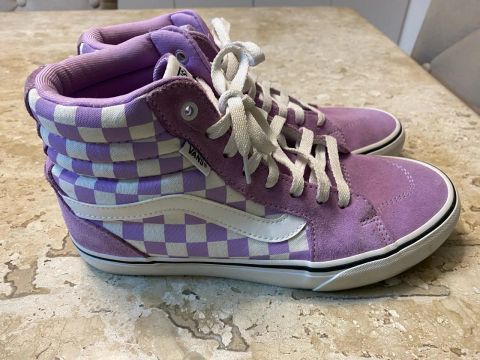 Tênis Vans Checkerboard Roxo