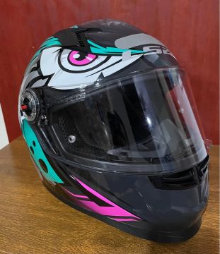 Capacete LS2 Ff358 tribal verde água - N ?58 
