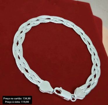 Pulseira Prata 925 Original Laminada