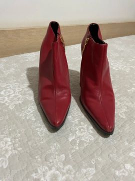 Bota Vermelha salto alto