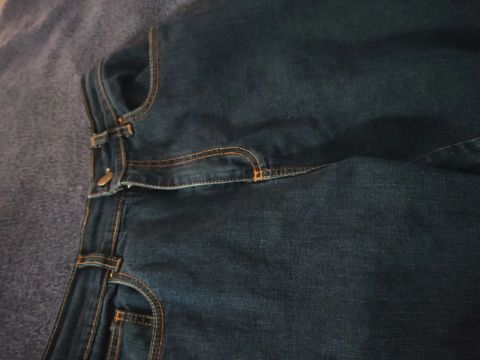Calça Jeans Azul (tamanho ajustável)