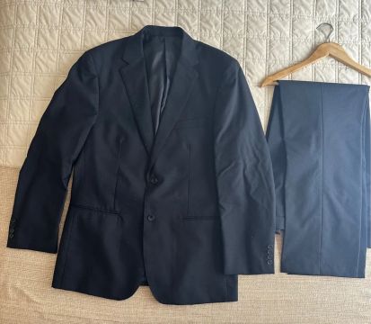 Terno/Costume Social Masculino Preto - Pouco Usado