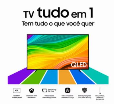 Samsung Smart TV QLED 32" Full HD QN32LS03C - Gaming Hub, Tela Matte, Modo Arte