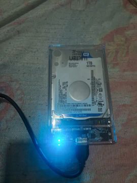 HD Interno 1TB WD Blue + Case para transformá-lo em HD Externo