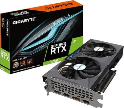 GIGABYTE Placa de Vídeo GeForce RTX 3060 Eagle OC 12G (REV2.0)