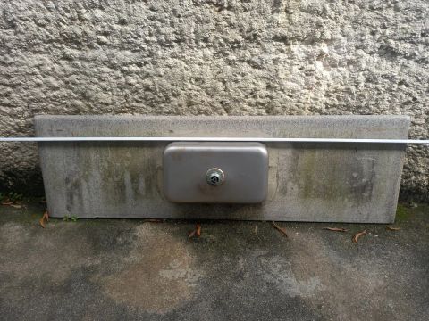 Pia com cuba de aço inox para cozinha 2,00 X 0,60