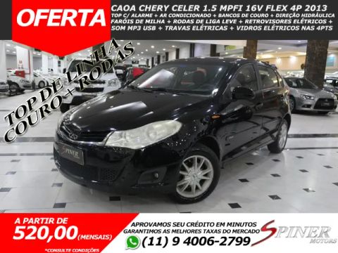 Caoa Chery Celer 1.5 Mpfi 16v Flex 4p Top de Linha Baixa KM
