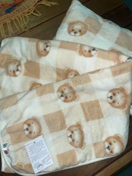 Manta de bebê de fleece  unissex 