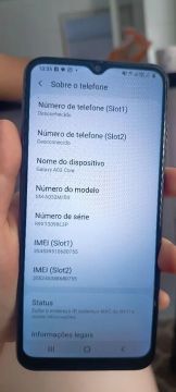 Samsung Galaxy A03 Core semi novo