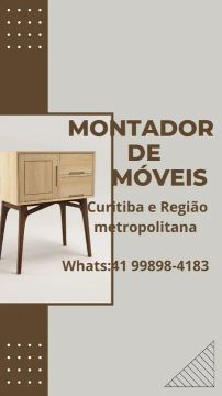 montador de Móveis (instalação de persianas e varões para cortinas)Curitiba e região 