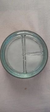 Cápsula de petry com 3 divisões (placa de vidro)