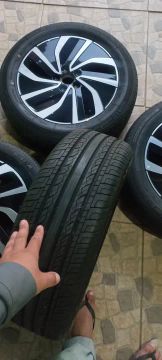 Rodas originais da t-cross. São novas sem uso rodas e pneus foram trocadas dentro da loja