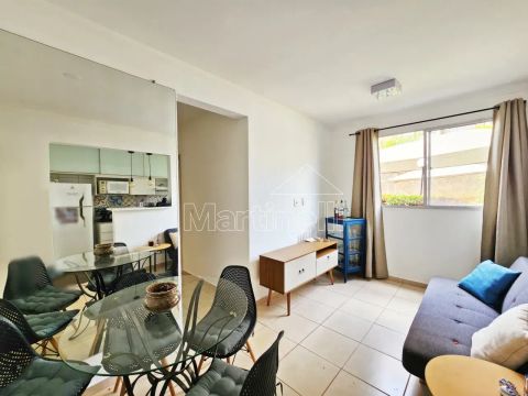 Apartamento térreo semi mobiliado de 49m² para locação, próximo à Avenida Portugal - Ribei