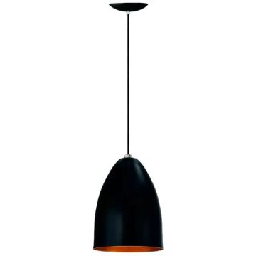 LUMINARIA BALA PRETO/COBRE