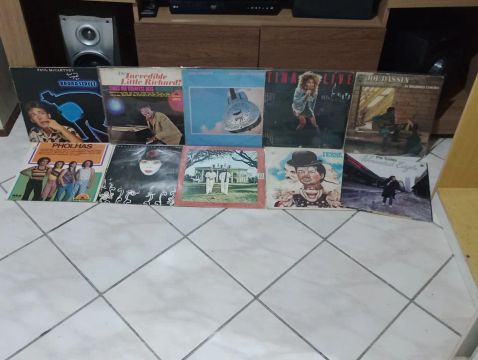 Ofertão 26 lp's discos de vinil, importado! tem Rock, + box cd Beatles importado, ler tudo