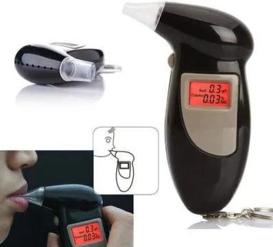 Bafometro Digital Etilometro Lcd Medidor Alcool Com Display