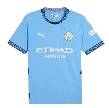 Camisa Masculina Puma Manchester City 24/25 Home Torcedor Azul Claro