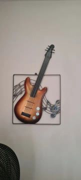 Guitarra Decorativa de Metal para Parede