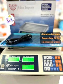 Balança Digital 40 Kg | Bandeja c/ Borda + Garantia e Entrega disponível 