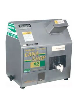 Moenda Cana Shop 60 Elétrica Com 3 Rolos Em Aço Inox Maqtron 110V