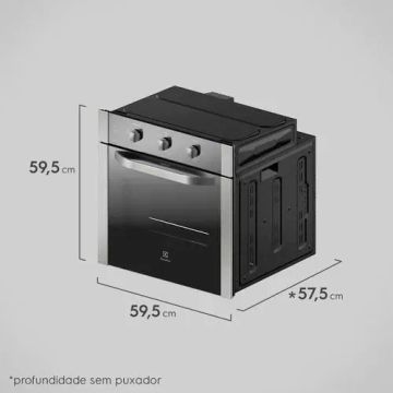 Forno De Embutir Elétrico Electrolux Oe8m 80l Inox 220v-240v