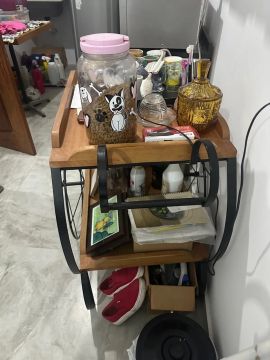 Rack de Metal e Madeira
