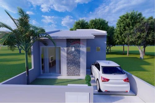Casa na planta com 2 dormitórios no Lot. São Carlos - Xaxim/SC
