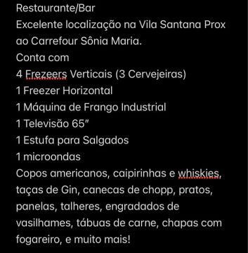 Passo Ponto Comercial Restaurante/Bar