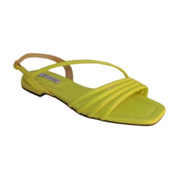 Nova Tam 35 - sandalia rasteira dumond couro amarelo limao
