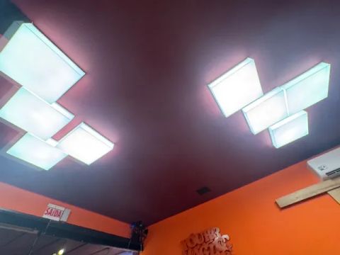 CONJUNTO 8 LUMINÁRIAS DE TETO LEITOSAS