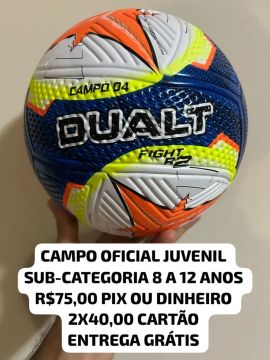 Bola de Futebol Dualt Campo 04 - Juvenil 8 a 12 Ano ENTREGA GRÁTIS s