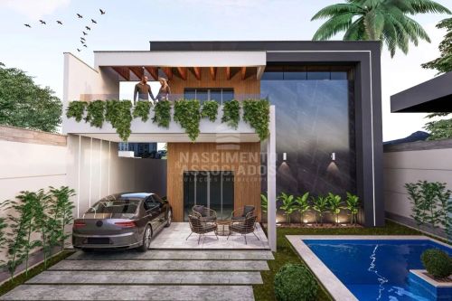 Casa de condomínio em construção