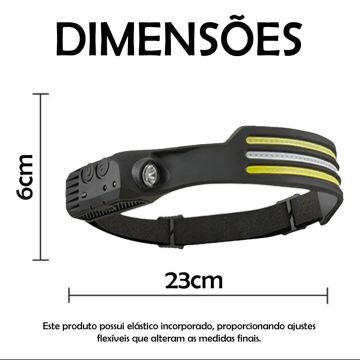 Lanterna de Cabeça led triplo