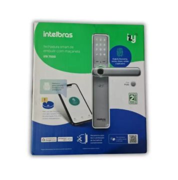 FECHADURA DIGITAL SMART DE EMBUTIR IFR 7000 PRATA