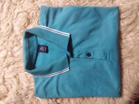 Polo Masculina Azul piscina G ao GG