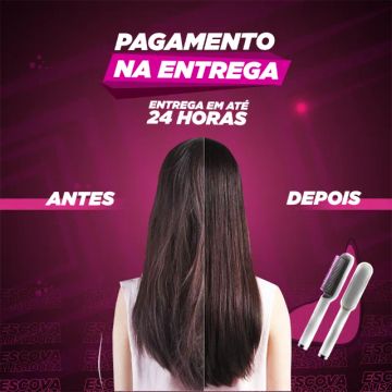 escova alisadora 3 em 1