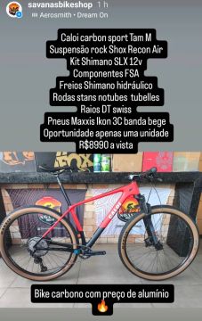 Caloi carbon sport Tam M nova